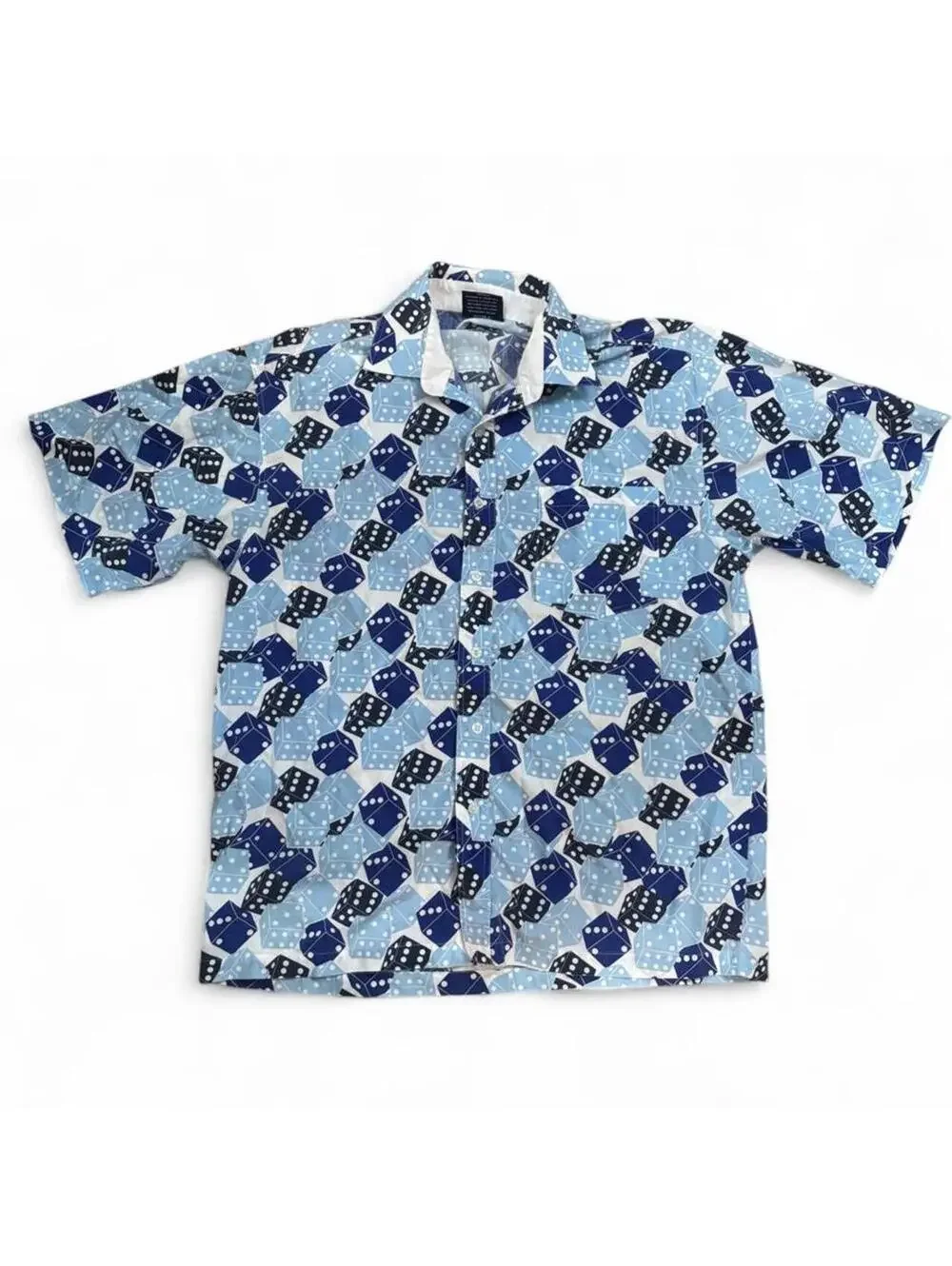 Men's Blue and Multi Shirt